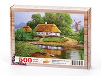 Değirmenköy de Yaşam Ahşap Puzzle 500 Parça (MZ46-D)