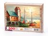Balıkçı Liman Köyü Ahşap Puzzle 500 Parça (MZ48-D)