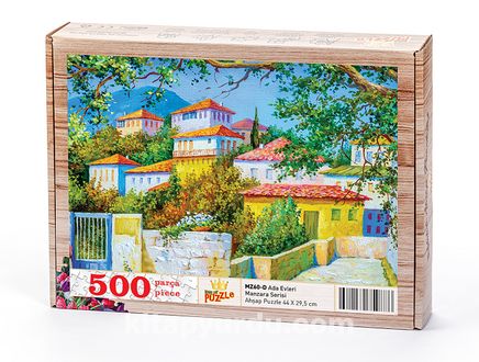 Ada Evleri Ahşap Puzzle 500 Parça (MZ60-D)