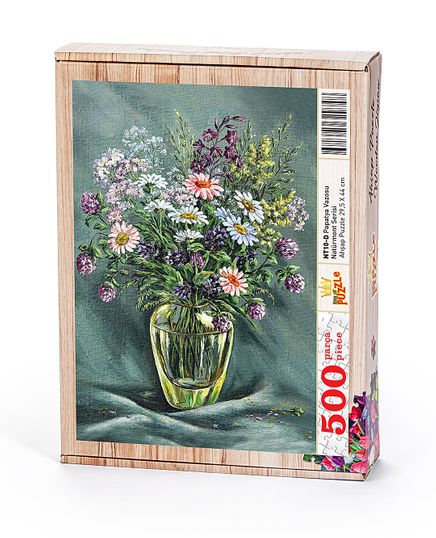 Papatya Vazosu Ahşap Puzzle 500 Parça (NT10-D)