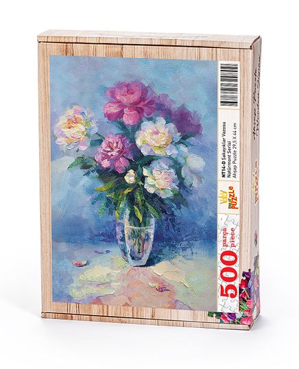 Şakayıklar Vazosu Ahşap Puzzle 500 Parça (NT14-D)