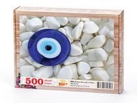 Nazar Boncuğu ve Taşlar Ahşap Puzzle 500 Parça (OB04-D)