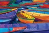 Renkli Kayıklar Ahşap Puzzle 500 Parça (OB08-D)