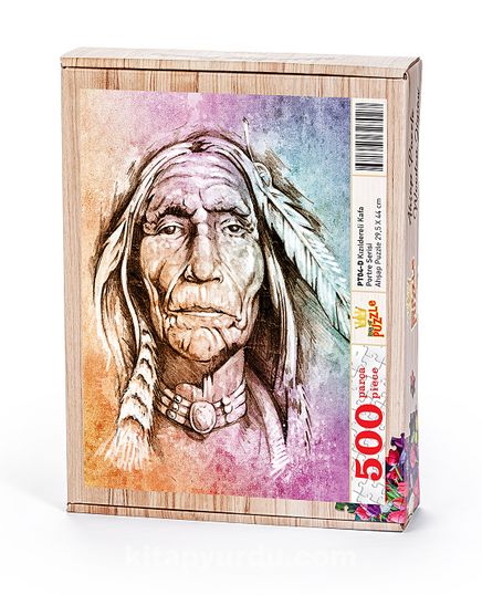 Yaşlı Kızılderili Ahşap Puzzle 500 Parça (PT04-D)