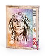 Yaşlı Kızılderili Ahşap Puzzle 500 Parça (PT04-D)