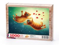 Kediler Ahşap Puzzle 1000 Parça (AS03-M)
