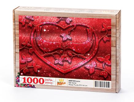 Kuşlar Ahşap Puzzle 1000 Parça (AS07-M)