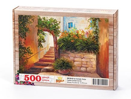 Yaz Sokağı İtalya Ahşap Puzzle 500 Parça (SK10-D)