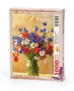 Vazoda Çiçekler Bahçe Çiçek Serisi Ahşap Puzzle 1000 Parça (BC07-M)	