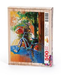 Mavi Bisiklet Fransa Ahşap Puzzle 500 Parça (SK12-D)