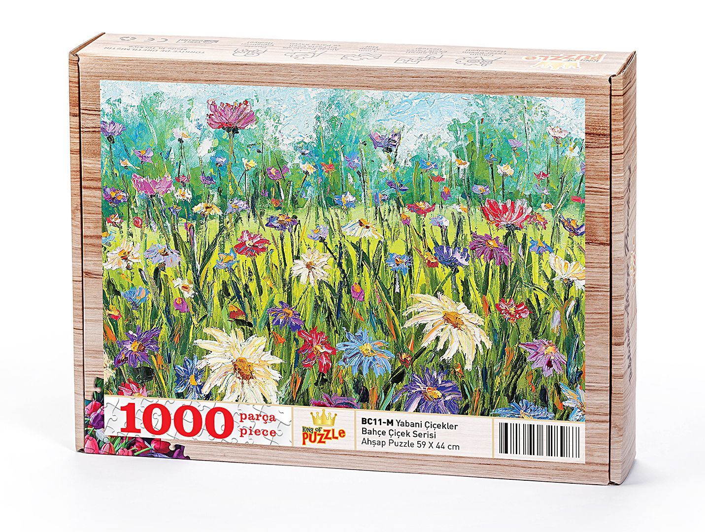 Yabani Çiçekler Ahşap Puzzle 1000 Parça (BC11-M) - Fiyatı