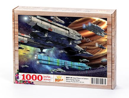 Uzay Filosu ve Satürn Ahşap Puzzle 1000 Parça (BK01-M)