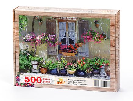 Bozcaada Sokağı Ahşap Puzzle 500 Parça (SK18-D)