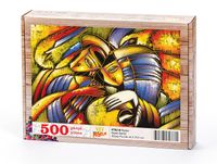 Yüzler Ahşap Puzzle 500 Parça (ST02-D)