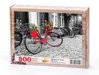 Kırmızı Bisiklet Ahşap Puzzle 500 Parça (TT04-D)