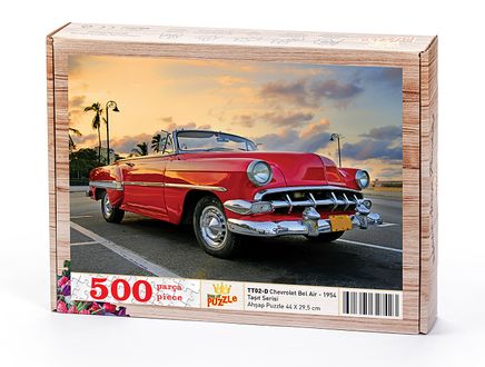 Chevrolet Bel Air - 1954 Ahşap Puzzle 500 Parça (TT02-D)