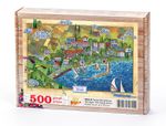 Türkiye Minyatürleri - Tekirdağ - Nasuhi Hasan Çolpan Ahşap Puzzle 500 Parça (TS52-D)