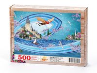 Hezarfan Çelebi - Nasuhi Hasan Çolpan Ahşap Puzzle 500 Parça (TS46-D)