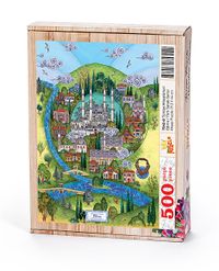 Türkiye Minyatürleri - Edirne - Nasuhi Hasan Çolpan	Ahşap Puzzle 500 Parça (TS42-D)