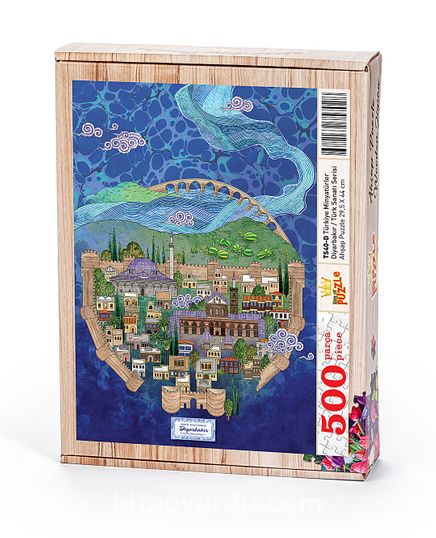 Türkiye Minyatürleri - Diyarbakır - Nasuhi Hasan Çolpan Ahşap Puzzle 500 Parça (TS40-D)