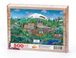 Türkiye Minyatürleri - Bolu - Nasuhi Hasan Çolpan Ahşap Puzzle 500 Parça (TS38-D)