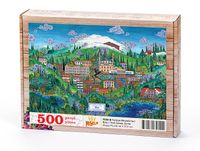 Türkiye Minyatürleri - Bolu - Nasuhi Hasan Çolpan Ahşap Puzzle 500 Parça (TS38-D)