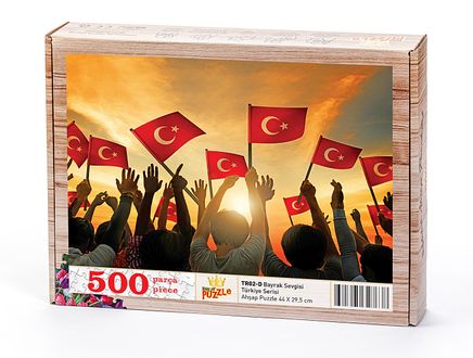 Bayrak Sevgisi Ahşap Puzzle 500 Parça (TR02-D)