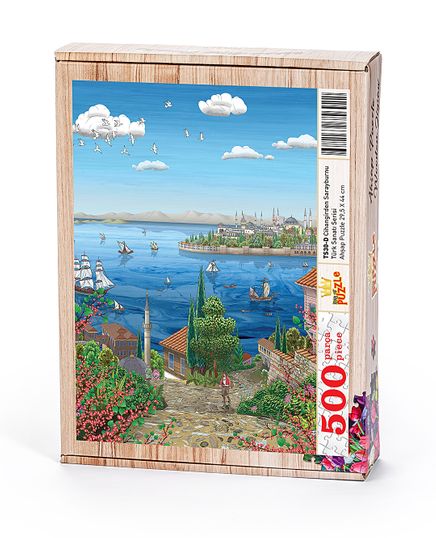 Cihangirden Sarayburnu - Nasuhi Hasan Çolpan Ahşap Puzzle 500 Parça (TS30-D)