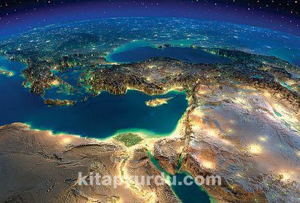 Türkiye Uydu Görüntüsü Ahşap Puzzle 500 Parça (TR04-D)