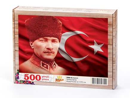 Atatürk Ahşap Puzzle 500 Parça (TR08-D)
