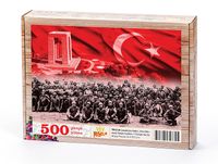 Çanakkale Zaferi Geri Dönmeyi Düşünmediler Ahşap Puzzle 500 Parça (TR12-D)