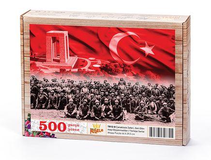 Çanakkale Zaferi Geri Dönmeyi Düşünmediler Ahşap Puzzle 500 Parça (TR12-D)