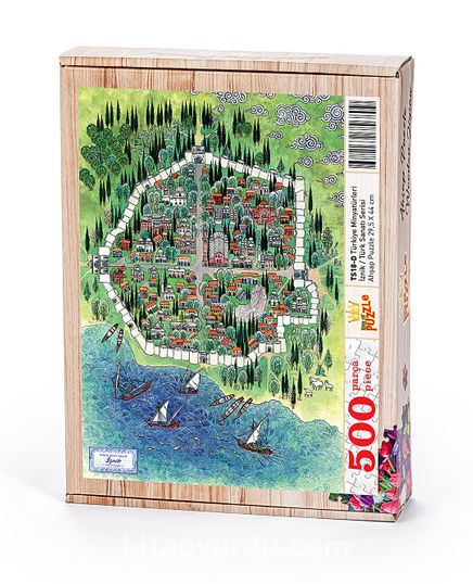 Türkiye Minyatürleri - İznik - Nusret Çolpan Ahşap Puzzle 500 Parça (TS18-D)