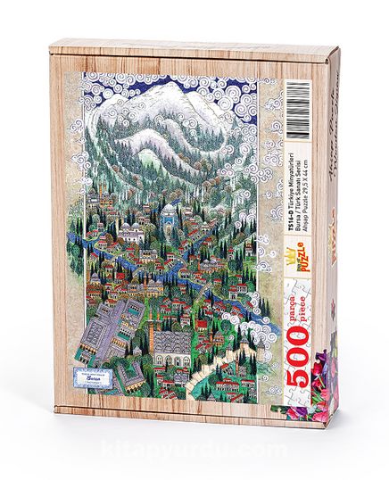 Türkiye Minyatürleri - Bursa - Nusret Çolpan Ahşap Puzzle 500 Parça (TS16-D)
