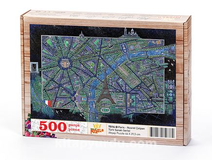 Paris - Nusret Çolpan Ahşap Puzzle 500 Parça (TS14-D)