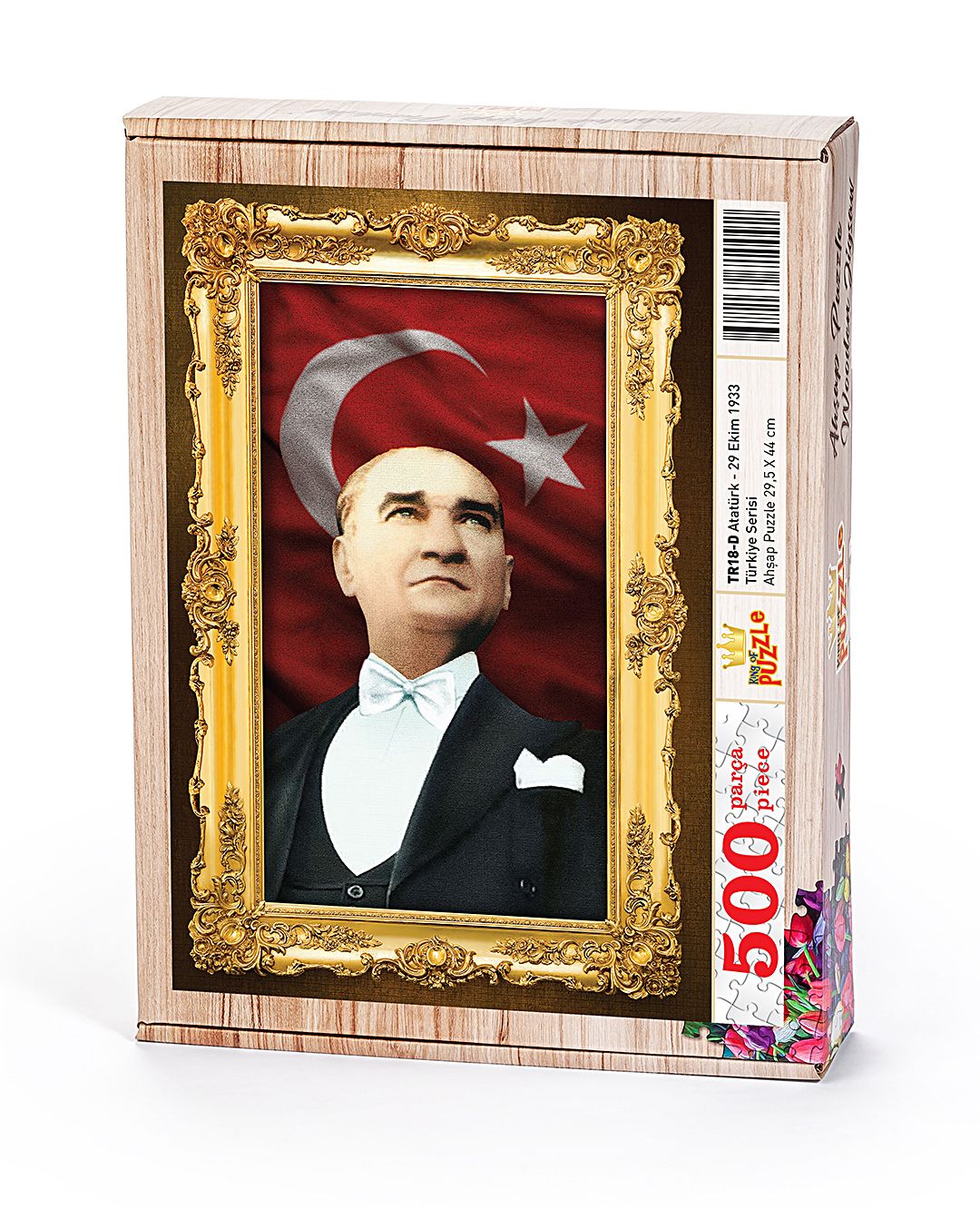 Atatürk - 29 Ekim 1933 Ahşap Puzzle 500 Parça (TR18-D) - Fiyatı