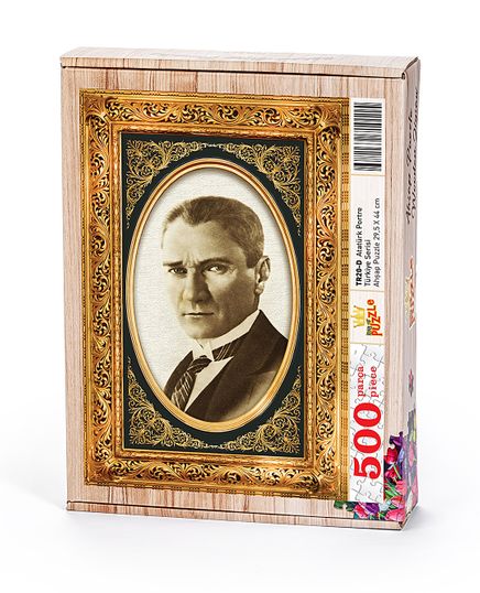 Atatürk Portre Ahşap Puzzle 500 Parça (TR20-D)