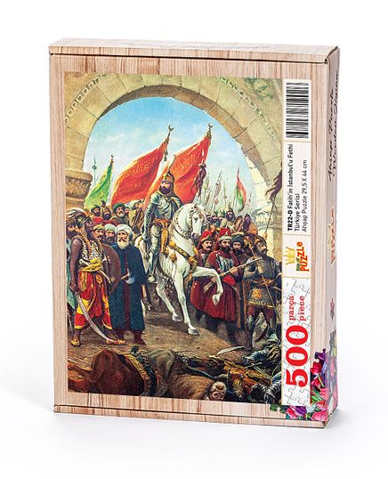 Fatih'in İstanbul'u Fethi Ahşap Puzzle 500 Parça (TR22-D)