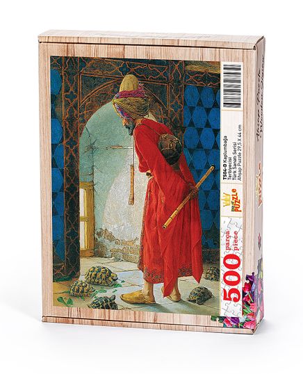 Kaplumbağa Terbiyecisi Ahşap Puzzle 500 Parça (TS04-D)