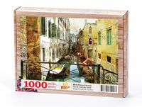 Kanal Venedik Ahşap Puzzle 1000 Parça (UK15-M)