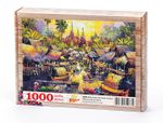 Su Kenarında Yaşam Tayland Ahşap Puzzle 1000 Parça (UK09-M)