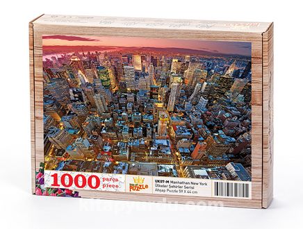 Manhathan New York Ahşap Puzzle 1000 Parça (UK07-M)