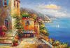 Liman Manzarası Yunanistan Ahşap Puzzle 1000 Parça (UK03-M)