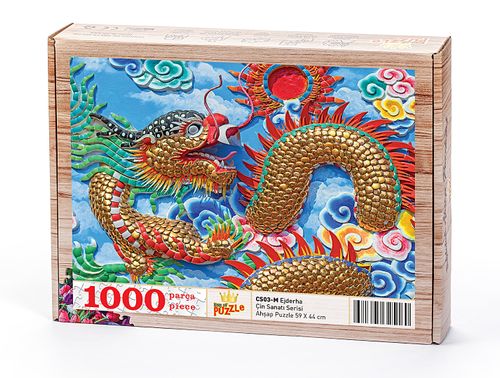 Ejderha Ahşap Puzzle 1000 Parça (CS03-M)