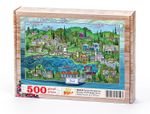 Türkiye Minyatürleri - Kocaeli - Nasuhi Hasan Çolpan Ahşap Puzzle 500 Parça (TS48-D)