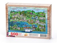 Türkiye Minyatürleri - Kocaeli - Nasuhi Hasan Çolpan Ahşap Puzzle 500 Parça (TS48-D)