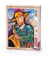 Kubik Saksafoncu Ahşap Puzzle 1000 Parça (DM09-M)