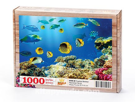 Tropikal Balıklar Ahşap Puzzle 1000 Parça (HV05-M)