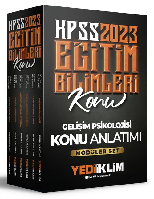 2023 KPSS Eğitim Bilimleri Konu Anlatımlı Modüler Set (6 Kitap)
