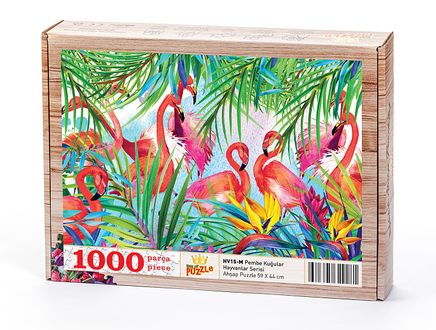 Flamingolar Ahşap Puzzle 1000 Parça (HV15-M)